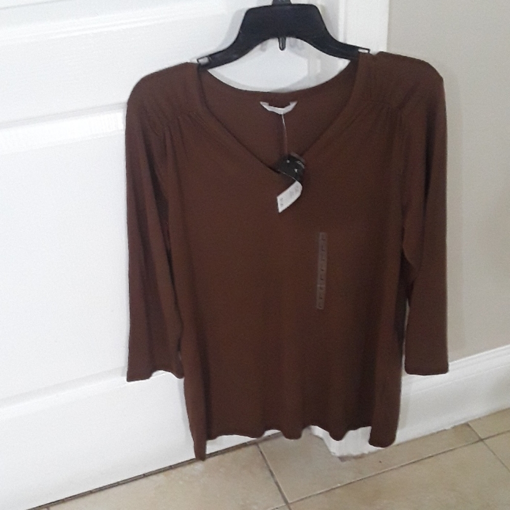 Brown tunic / tee